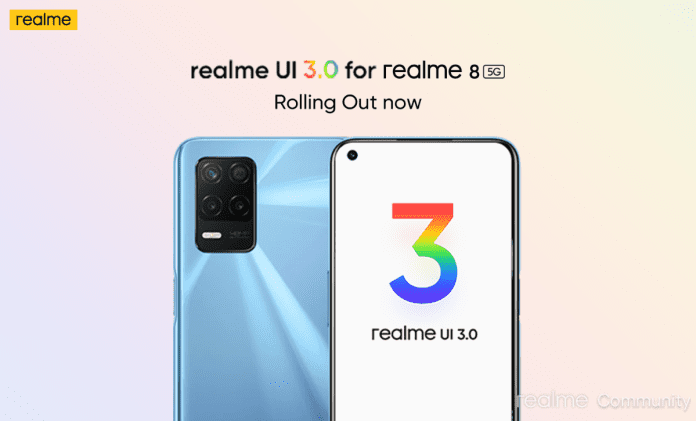 realme UI 3.0 based on Android 12 rolling out now for realme 8 5G