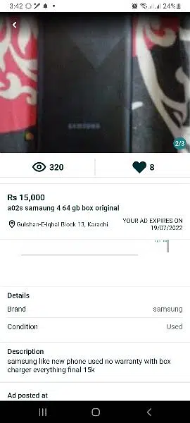 a02s samsung 4 64 gb just like new second mobile screen check kr ka