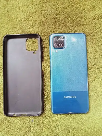 samsung galaxy a12 all ok and 2 month warrnty box and charging and cable