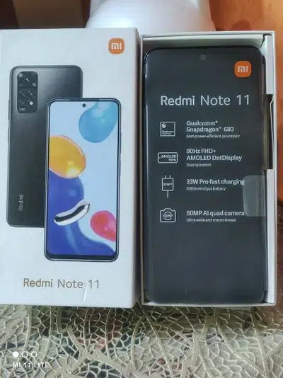 Redmi note 11 Full Box pack accessory condition 10/10