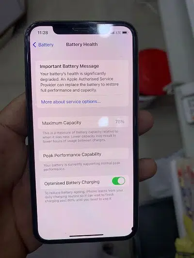 iphone xs 64gb pta approve battery health 78 10 10 conditiin