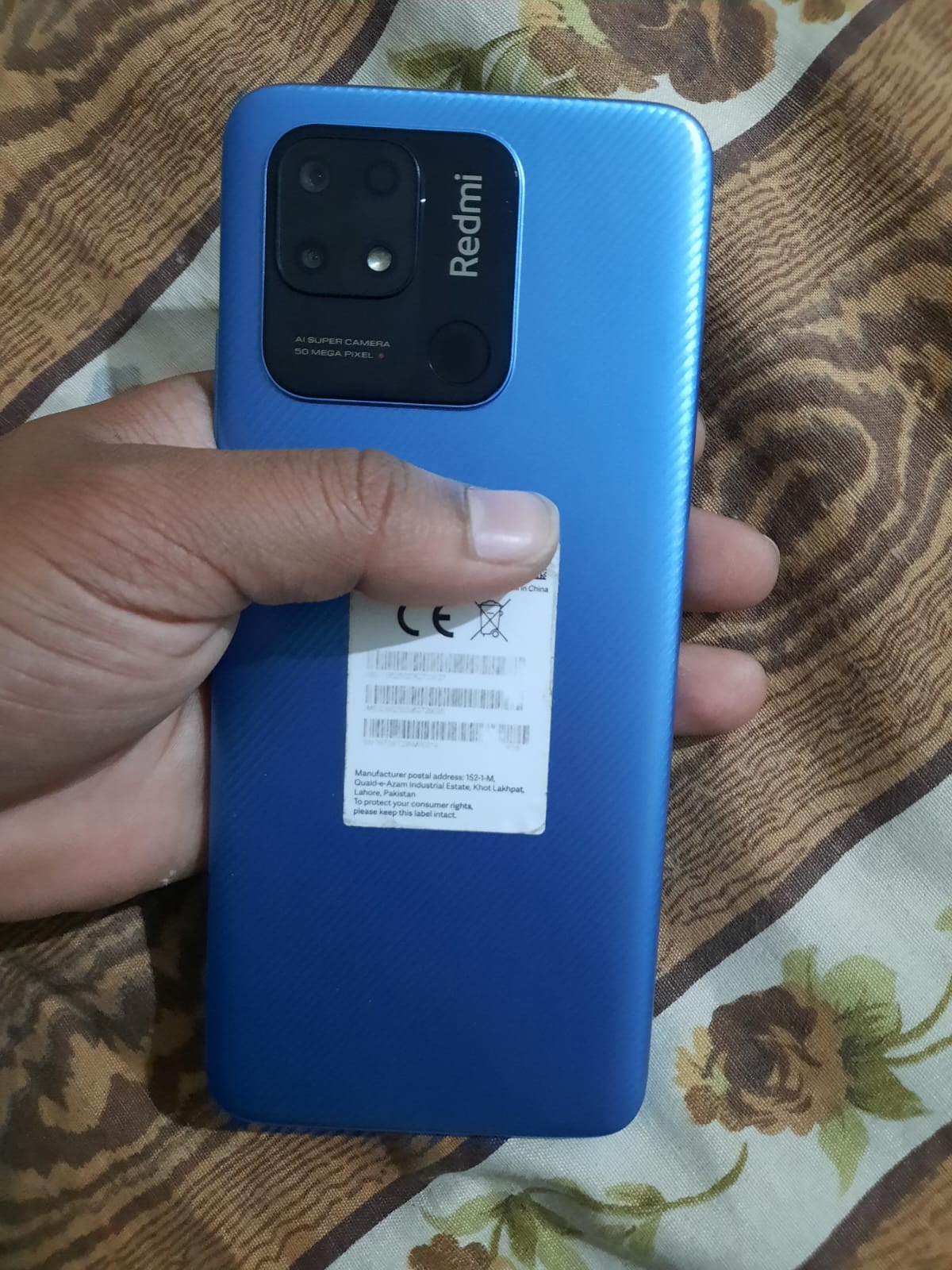 redmi 10c  4/128 blue colour with box and accessories  1 week use just