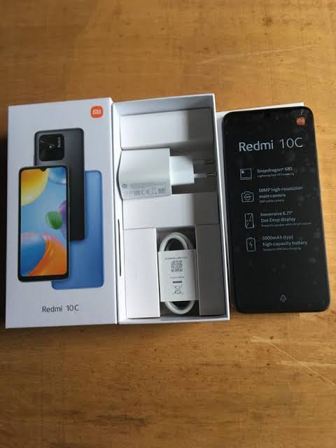 redmi 10c  4/128 blue colour with box and accessories  1 week use just