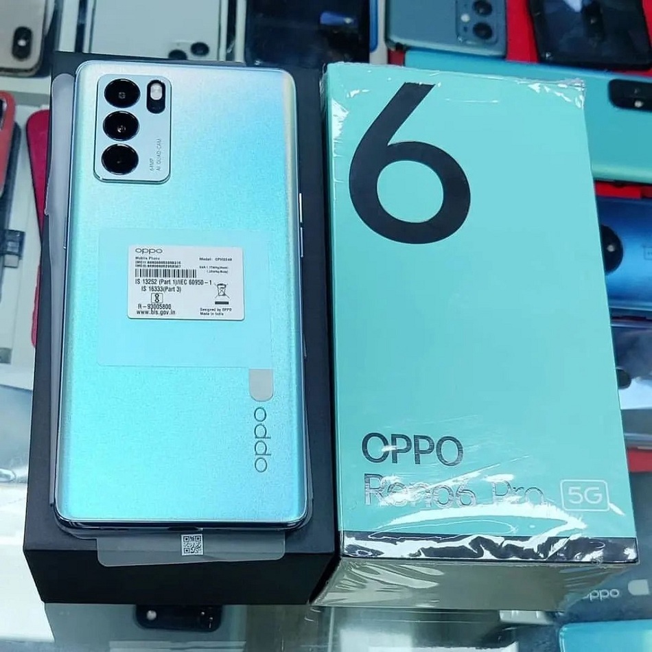 Oppo Reno 6 (8gb/128gb) box pack pta register fresh limited stock cont => 03452174314