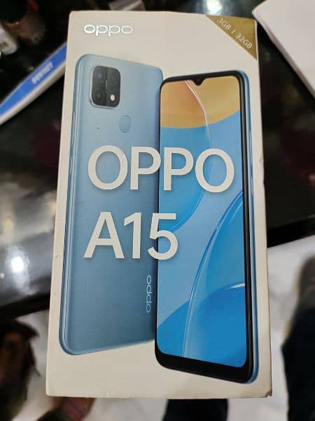 Oppo A15 {3gb/32gb} pin packed brand new pta register price fix contact / 03452174314