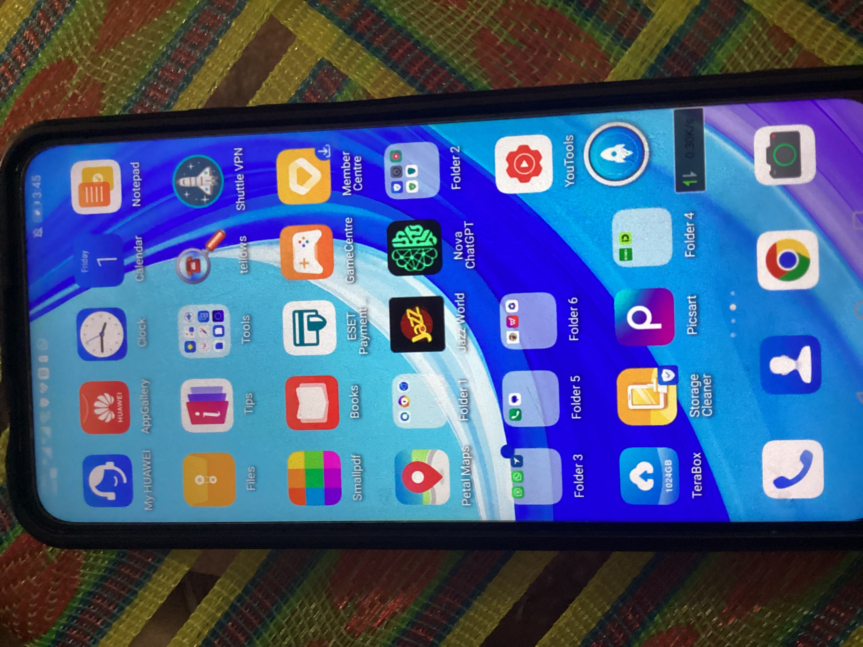 Huawei Y9s Mobile with Box